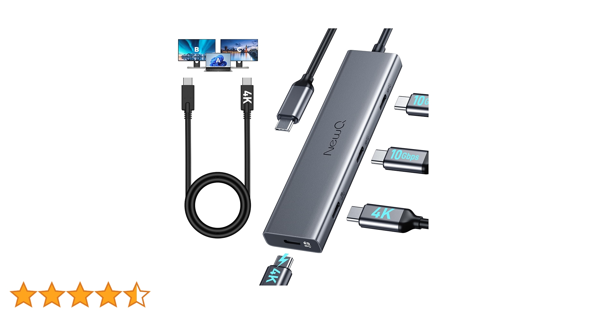 液晶モニター付き多機能USBハブ／SDカードリーダー搭載 USB-3TCH14S_MA.jpg